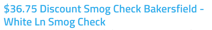 White Ln Smog Check